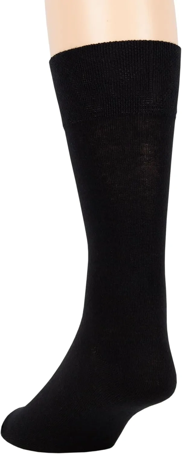 7BIGSTARS KINGDOM Men's Dress Socks Cotton-6 pack-XL-L-Big Tall-Brown Beige Blue Black Grey Khaki