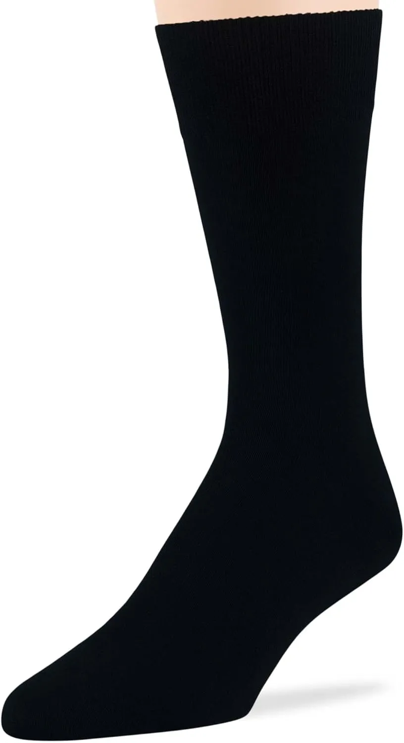 7BIGSTARS KINGDOM Men's Dress Socks Cotton-6 pack-XL-L-Big Tall-Brown Beige Blue Black Grey Khaki