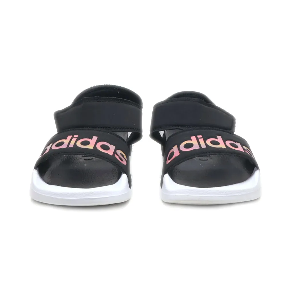 Adidas Adilette Flat Sandals Fabric Black Colour For Kids