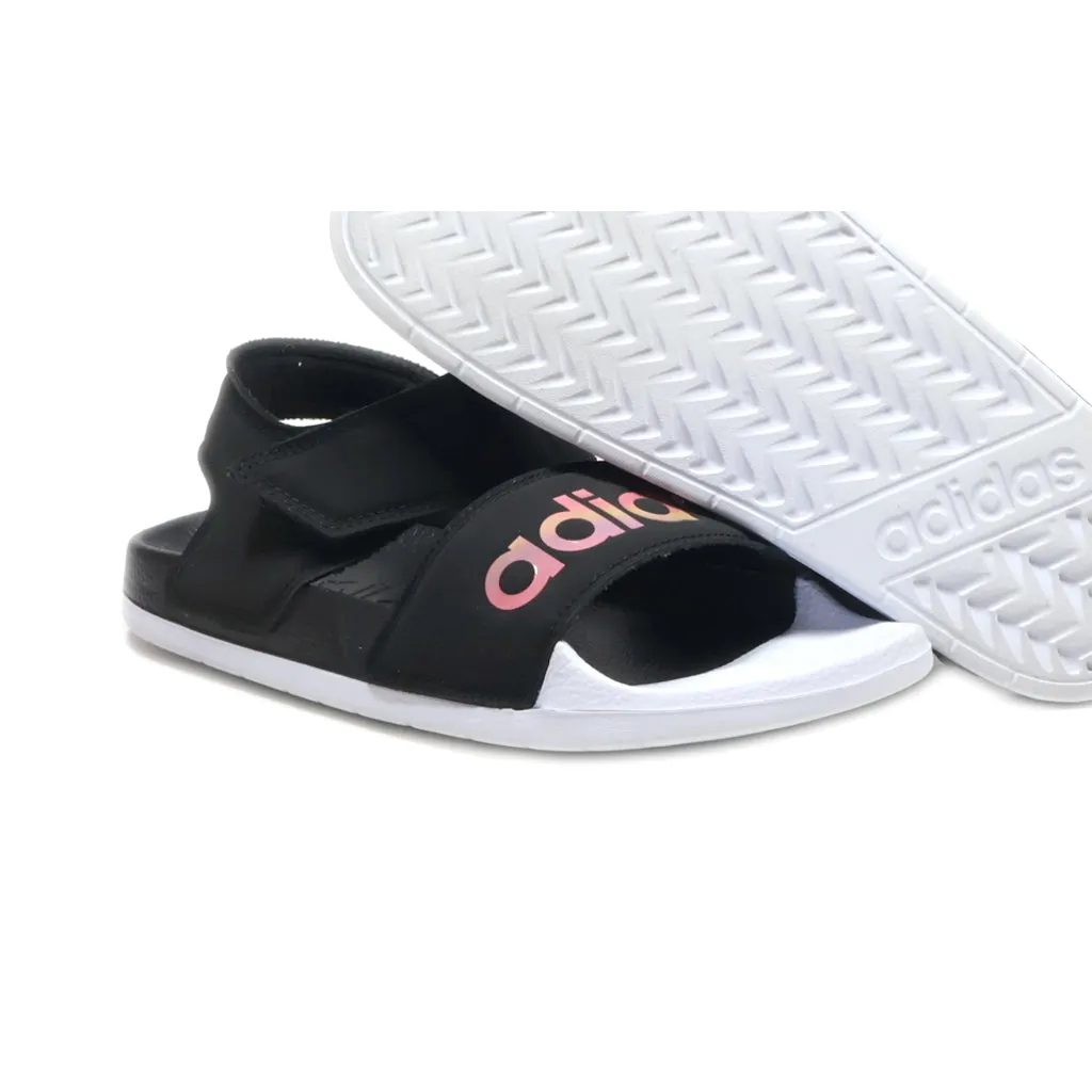 Adidas Adilette Flat Sandals Fabric Black Colour For Kids
