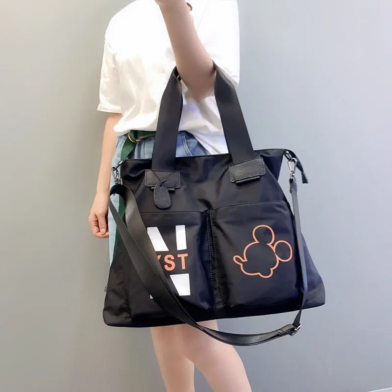Bag  New Oxford Cloth with Leather Shoulder Crossbody Cloth Handbag Casual Large Capacity Travel Bag Wholesale