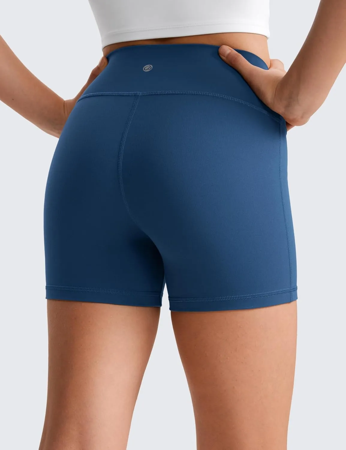 CRZ YOGA Girls Butterluxe Athletic Biker Shorts - Kids Teen High Waist Lounge Active Dance Yoga Running Buttery Soft