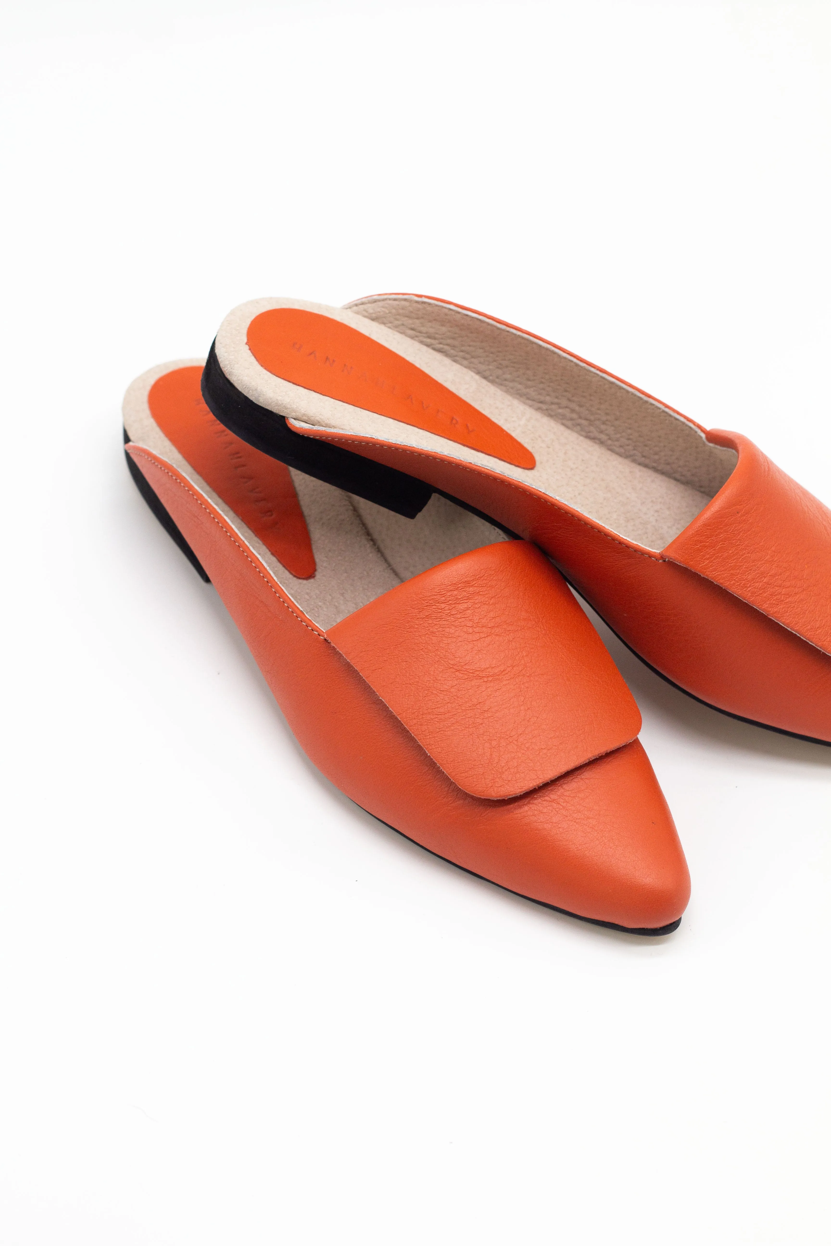 Fold Over Mule | Coral