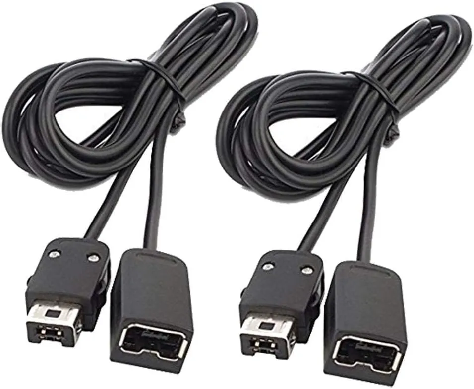 NES Classic Controller Extension Cable 3M / 10ft (2-Pack), SNES Extension Power Cord Compatibility Nintendo SNES Classic Edition Controller (2017) and Mini NES Classic Edition (2016), Wii, Wii U